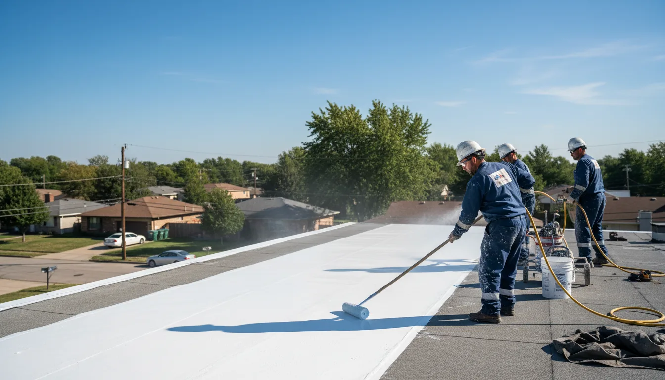 Commercial roof coating in Bondville, VT near me